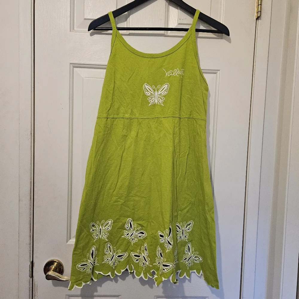 Vintage Green Sundress with Spaghetti Straps - Picture 14 of 14